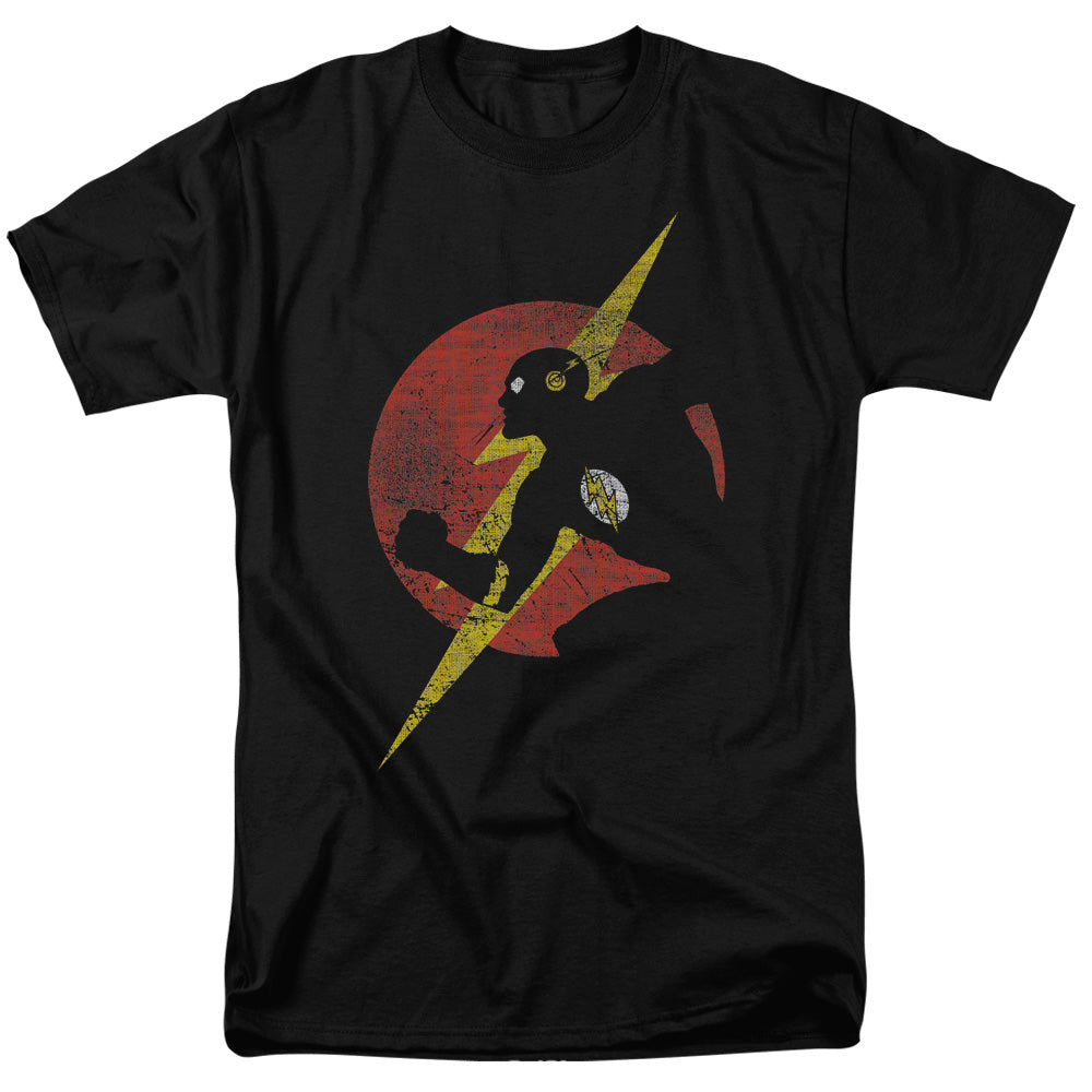 JLA/FLASH SYMBOL KNOCKOUT - S/S ADULT 18/1  -  BLACK