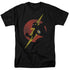 JLA/FLASH SYMBOL KNOCKOUT - S/S ADULT 18/1  -  BLACK
