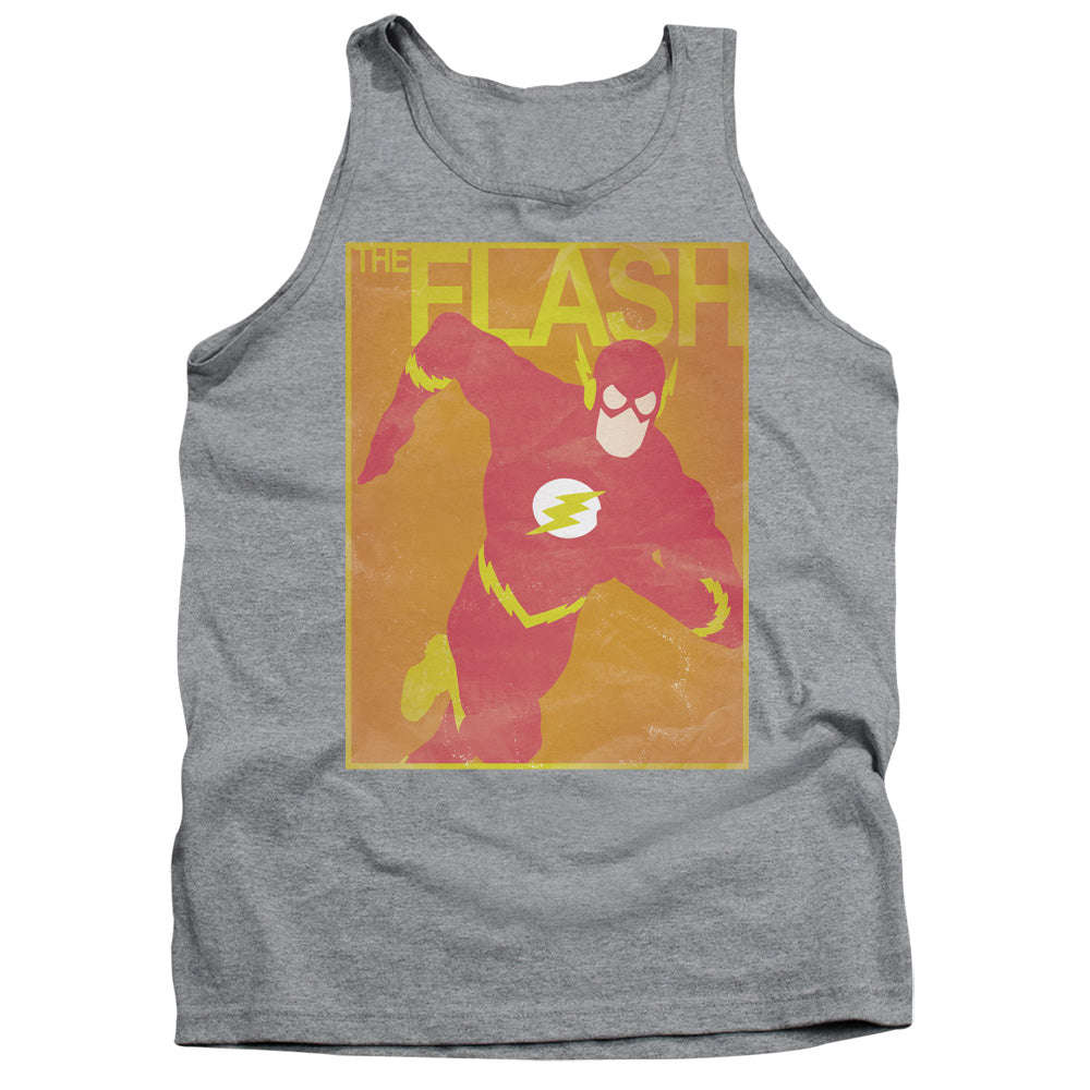 JLA/SIMPLE FLASH POSTER - ADULT TANK - ATHLETIC HEATHER