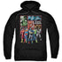 JLA/NEW JLA PANELS - ADULT PULLOVER HOODIE - BLACK