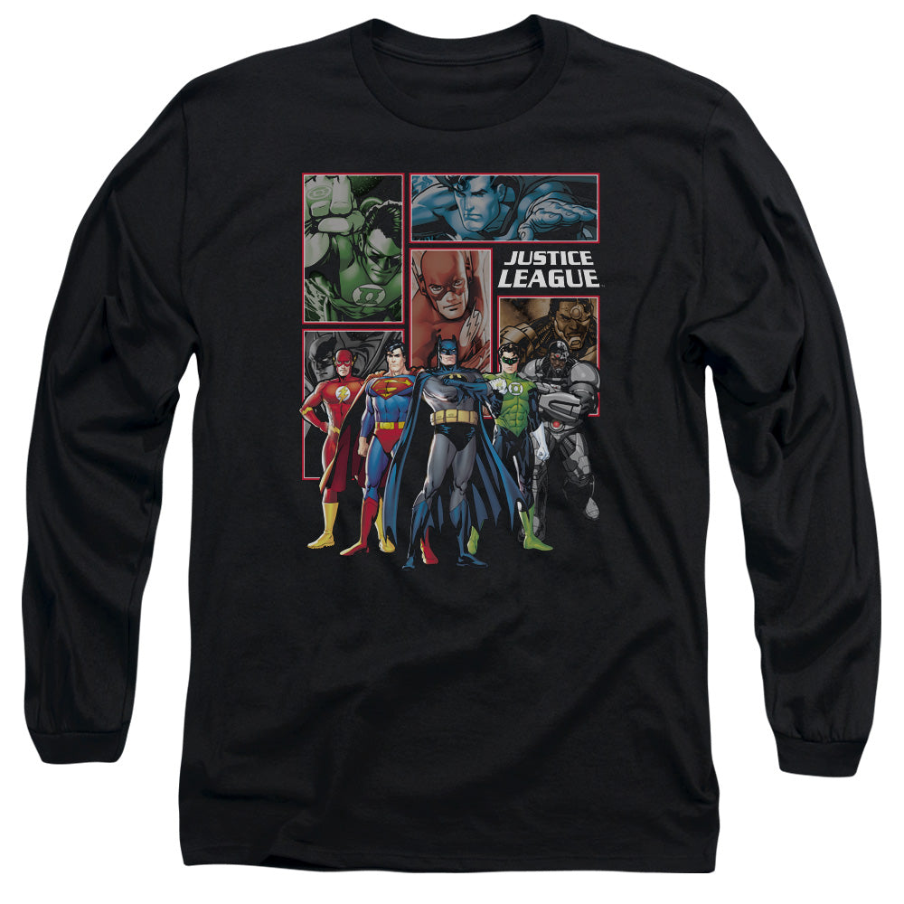 JLA/NEW JLA PANELS -  L/S ADULT 18/1  - BLACK