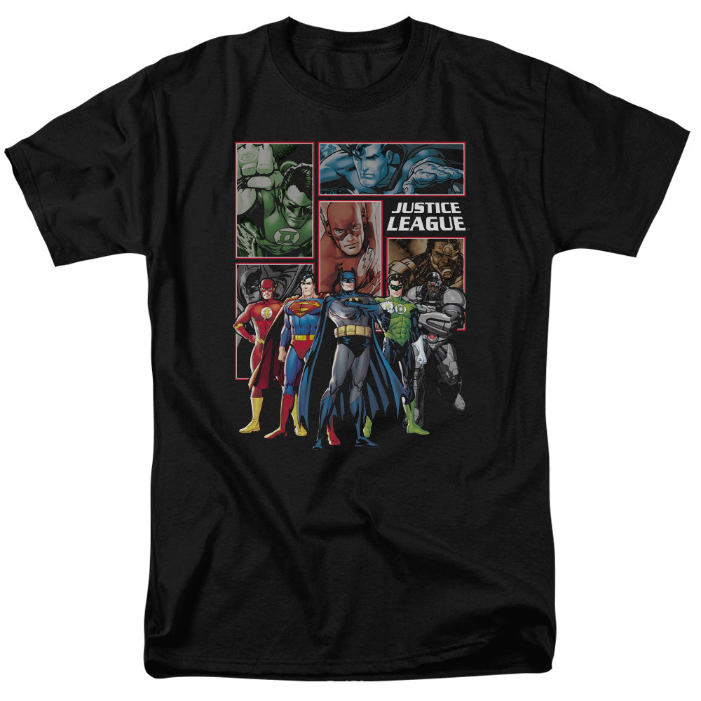 JLA/NEW JLA PANELS - S/S ADULT 18/1  -  BLACK