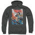 JLA/CRIME SYNDICATE - ADULT PULLOVER HOODIE - CHARCOAL