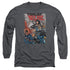 JLA/CRIME SYNDICATE -  L/S ADULT 18/1  - CHARCOAL