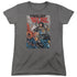 JLA/CRIME SYNDICATE - S/S WOMENS TEE - CHARCOAL