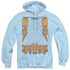 JLA/DEATHSTROKE UNIFORM - ADULT PULLOVER HOODIE - LIGHT BLUE