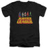 JLA/STANDING ABOVE - S/S ADULT V-NECK 30/1 - BLACK