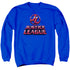 JLA/8 BIT JLA - ADULT CREWNECK SWEATSHIRT - ROYAL BLUE