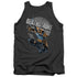 JLA/DEATHSTROKE RETRO - ADULT TANK - CHARCOAL