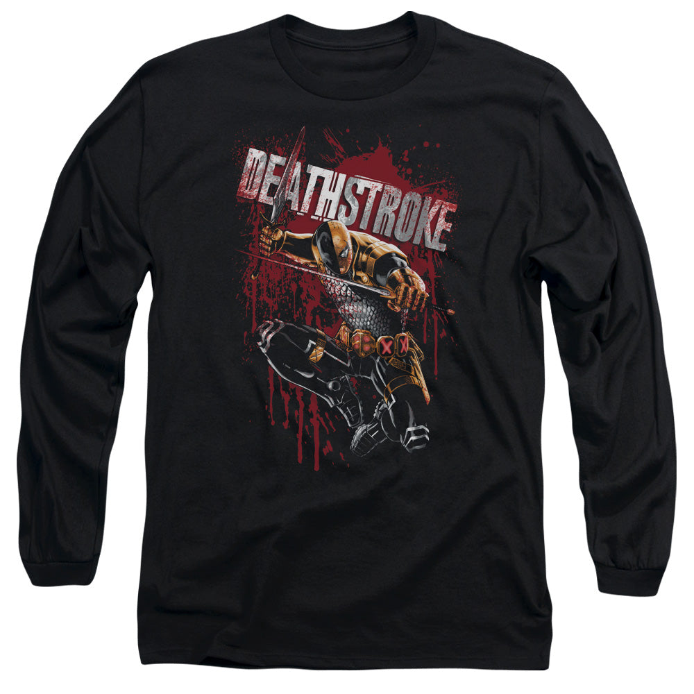 JLA/BLOOD SPLATTERED -  L/S ADULT 18/1  - BLACK