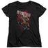 JLA/BLOOD SPLATTERED - S/S WOMENS TEE - BLACK