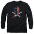 JLA/CROSSED SWORDS -  L/S ADULT 18/1  - BLACK