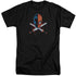 JLA/CROSSED SWORDS - S/S ADULT TALL 18/1 - BLACK