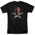 JLA/CROSSED SWORDS - S/S ADULT 18/1  -  BLACK