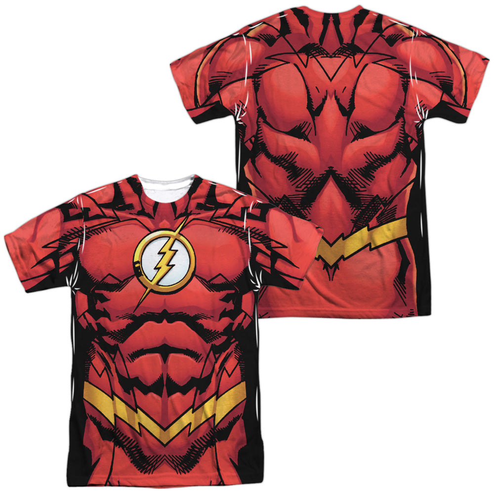 JLA/FLASH 52 (FRONT/BACK PRINT) - S/S ADULT POLY CREW - MULTI