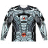 JLA/CYBORG (FRONT/BACK PRINT) - L/S ADULT POLY CREW  - MULTI