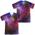 JLA/FLASH GALAXY (FRONT/BACK PRINT) - S/S ADULT POLY CREW - MULTI