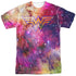 JLA/WONDER GALAXY (FRONT/BACK PRINT) - S/S ADULT POLY CREW - MULTI