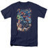 JLA/UNDER ATTACK - S/S ADULT 18/1  -  NAVY