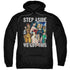 JLA/HEROINES - ADULT PULLOVER HOODIE - BLACK