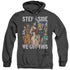 JLA/HEROINES - ADULT HEATHER HOODIE - BLACK