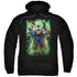 JLA/POWER BURST - ADULT PULLOVER HOODIE - BLACK