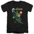 JLA/GALACTIC GUARDIAN - S/S ADULT V-NECK 30/1 - BLACK