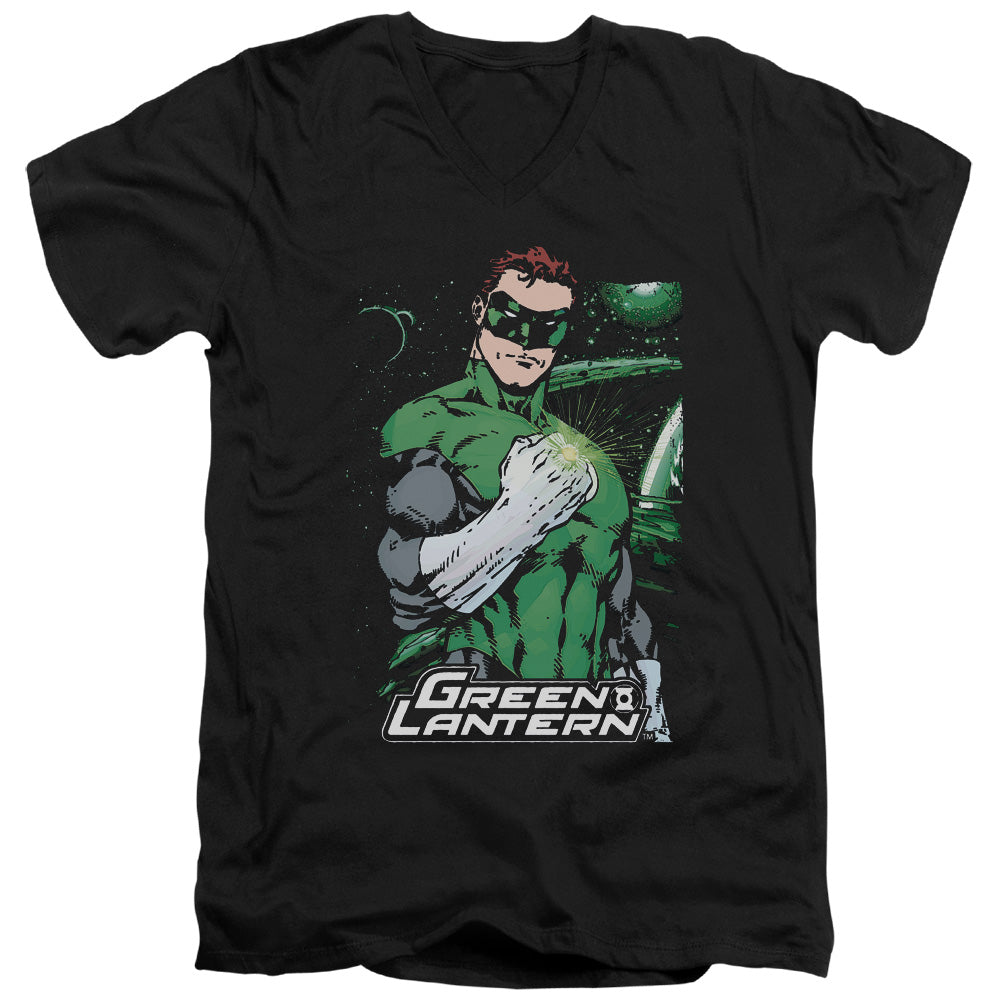JLA/FIST FLARE - S/S ADULT V-NECK 30/1 - BLACK