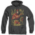 JLA/FLASH FLARE - ADULT HEATHER HOODIE - BLACK