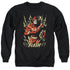 JLA/FLASH FLARE - ADULT CREWNECK SWEATSHIRT - BLACK