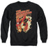 JLA/SCARLET SPEEDSTER - ADULT CREWNECK SWEATSHIRT - BLACK