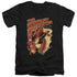 JLA/SCARLET SPEEDSTER - S/S ADULT V-NECK 30/1 - BLACK