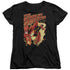 JLA/SCARLET SPEEDSTER - S/S WOMENS TEE - BLACK