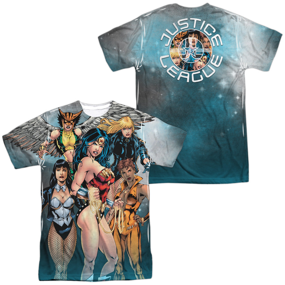 JLA/GALS NIGHT OUT (FRONT/BACK PRINT) - S/S ADULT POLY CREW - MULTI