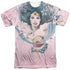 JLA/SKETCHED (FRONT/BACK PRINT) - S/S ADULT POLY CREW - MULTI
