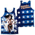 JLA/RIPPED FLAG (FRONT/BACK PRINT) - ADULT POLY TANK TOP - MULTI