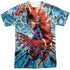 JLA/RIPPING AND TEARING (FRONT/BACK PRINT) - S/S ADULT POLY CREW - MULTI