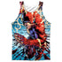 JLA/RIPPING AND TEARING (FRONT/BACK PRINT) - ADULT POLY TANK TOP - MULTI