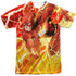 JLA/LIGHTNING DASH (FRONT/BACK PRINT) - S/S ADULT POLY CREW - MULTI