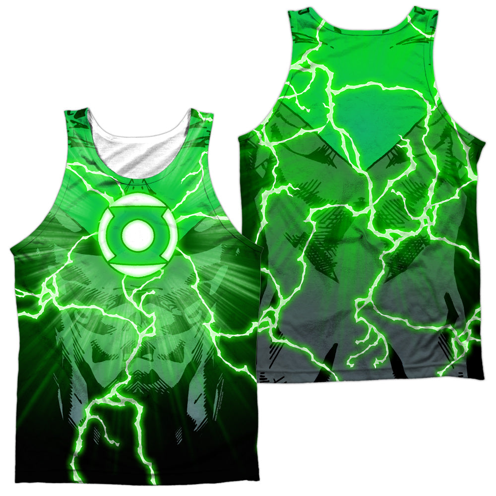 JLA/JOHN BURST (FRONT/BACK PRINT) - ADULT POLY TANK TOP - MULTI