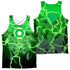 JLA/JOHN BURST (FRONT/BACK PRINT) - ADULT POLY TANK TOP - MULTI