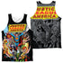JLA/STARS (FRONT/BACK PRINT) - ADULT POLY TANK TOP - MULTI