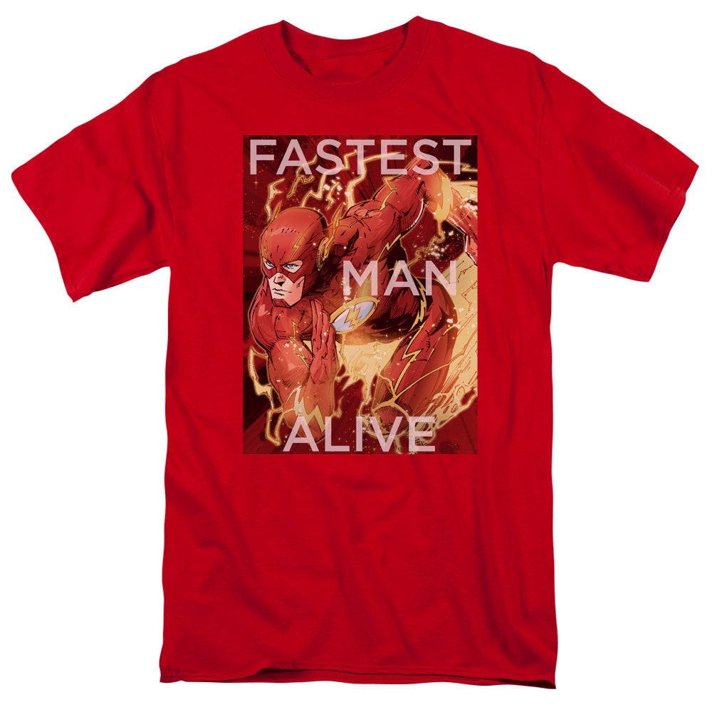 JLA/FASTEST MAN ALIVE - S/S ADULT 18/1 - RED