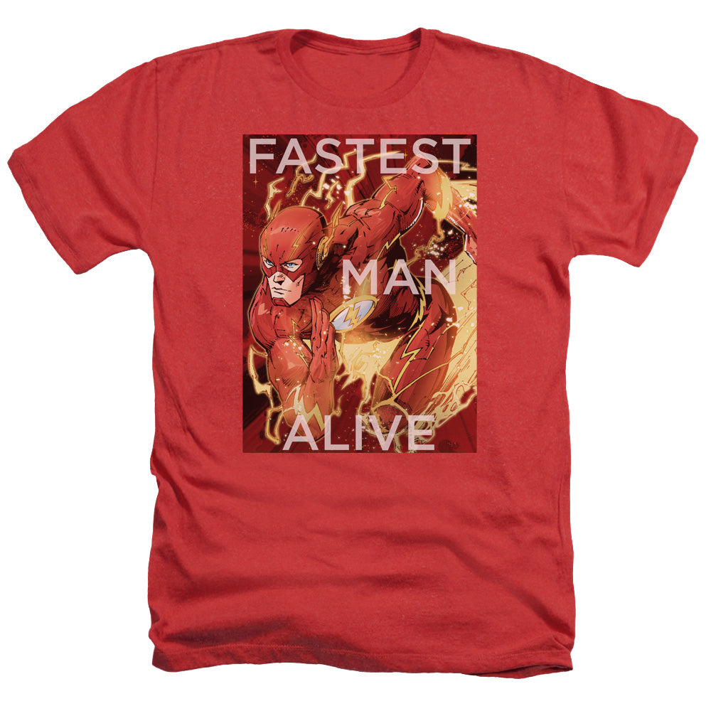 JLA/FASTEST MAN ALIVE - ADULT HEATHER - RED