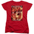 JLA/FASTEST MAN ALIVE - S/S WOMENS TEE - RED
