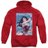 JLA/PRINCESS OF THE AMAZONS - ADULT PULLOVER HOODIE - RED