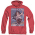 JLA/PRINCESS OF THE AMAZONS - ADULT HEATHER HOODIE - RED