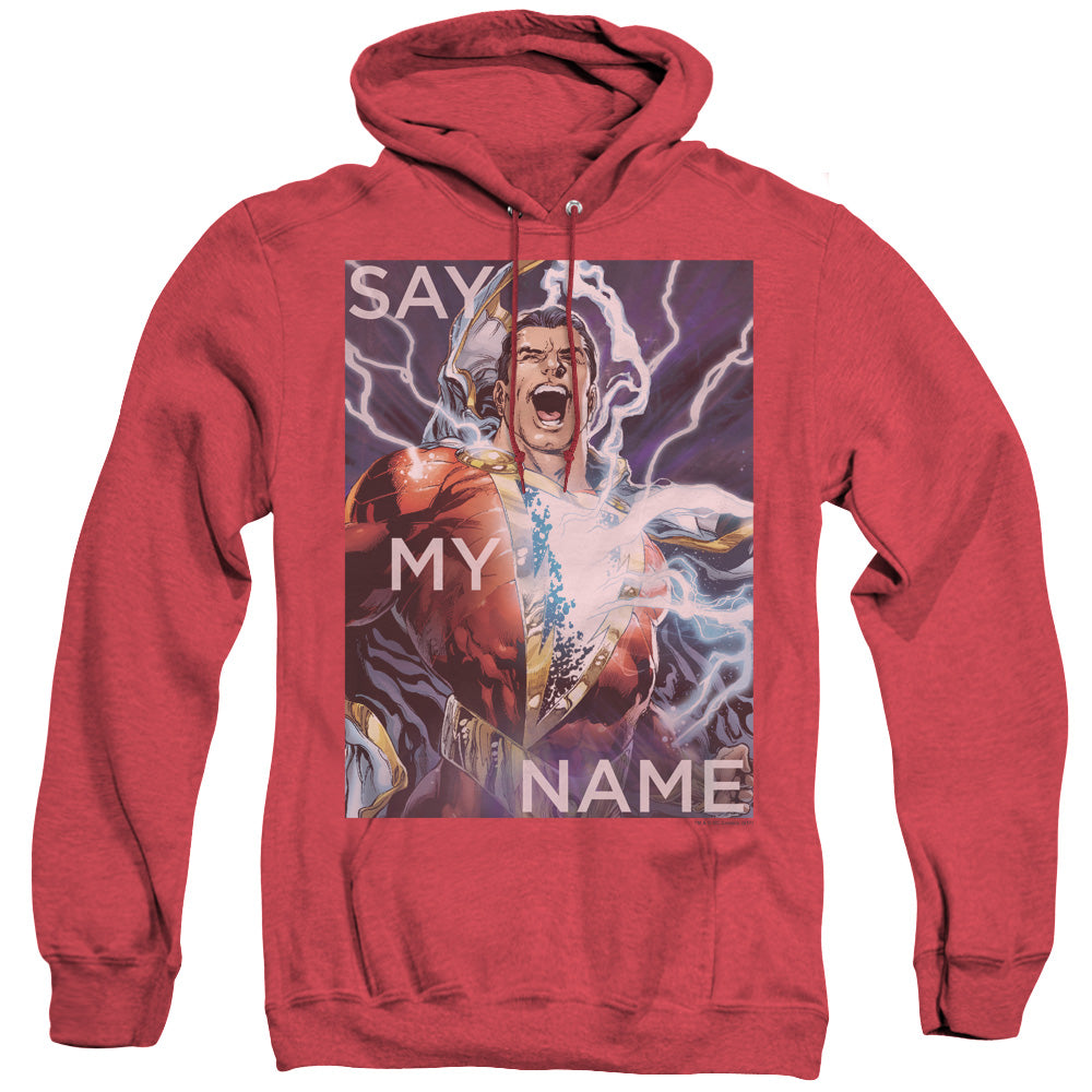 JLA/SAY MY NAME - ADULT HEATHER HOODIE - RED