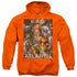 JLA/AQUAMAN KING OF ATLANTIS - ADULT PULLOVER HOODIE - ORANGE