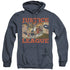 JLA/NEW DAWN GROUP - ADULT HEATHER HOODIE - NAVY
